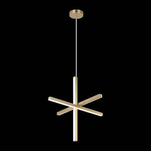 Matteo Lighting Crosley in Brushed Gold Pendant Model: C38924BG