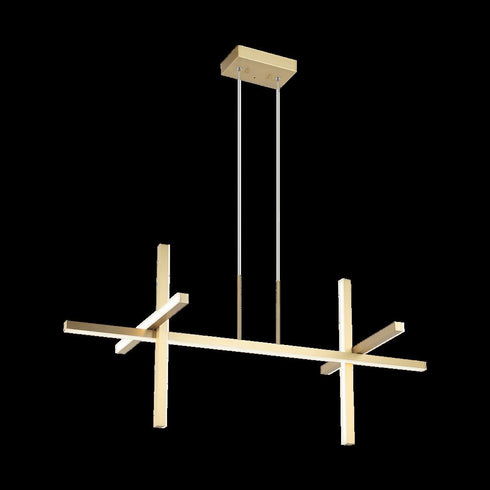 Matteo Lighting Crosley in Brushed Gold Pendant Model: C38944BG