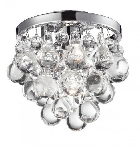 Matteo Lighting Crystal Fruit Vacio 1 Light Ceiling Mount in Chrome Model: X00101CH