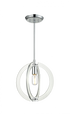 Matteo Lighting Dangle Candle 1 Light Pendant in Chrome Model: C61501CH