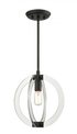 Matteo Lighting Dangle Candle 1 Light Pendant in Chrome Model: C61501CH