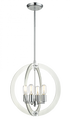 Matteo Lighting Dangle Candle 4 Light Pendant in Chrome Model: C61504CH