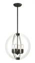Matteo Lighting Dangle Candle 4 Light Pendant in Chrome Model: C61504CH