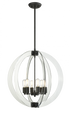 Matteo Lighting Dangle Candle 6 Light Pendant in Chrome Model: C61506CH