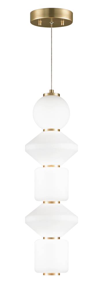 Matteo Lighting Dango 1 Light Pendant in Gold Model: C82416OG