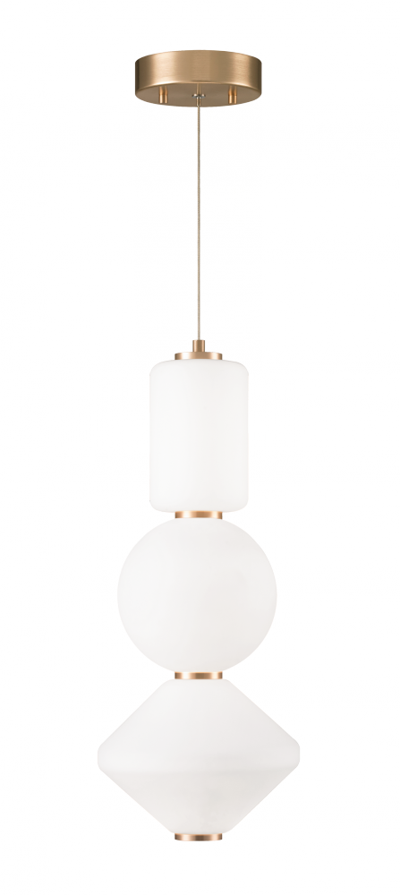 Matteo Lighting Dango 1 Light Pendant in Gold Model: C82432OG