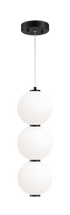 Matteo Lighting Dango 1 Light Pendants in Black Model: C82431OB