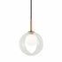 Matteo Lighting Delcia 1 Light Pendants in Combination Finishes Model: C60601AGCL