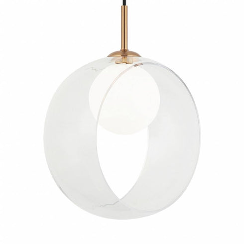 Matteo Lighting Delcia 1 Light Pendants in Combination Finishes Model: C60611AGCL