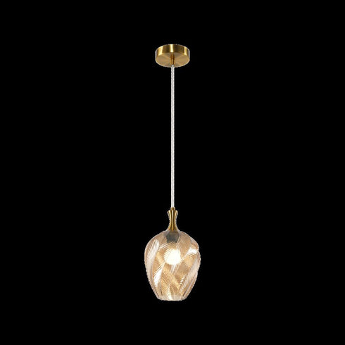 Matteo Lighting Eesha in Aged Gold Brass Pendant Model: C30903AGAM