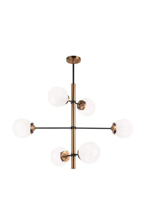 Matteo Lighting Enchant in Aged Gold Brass Pendant Model: C78106AGCL