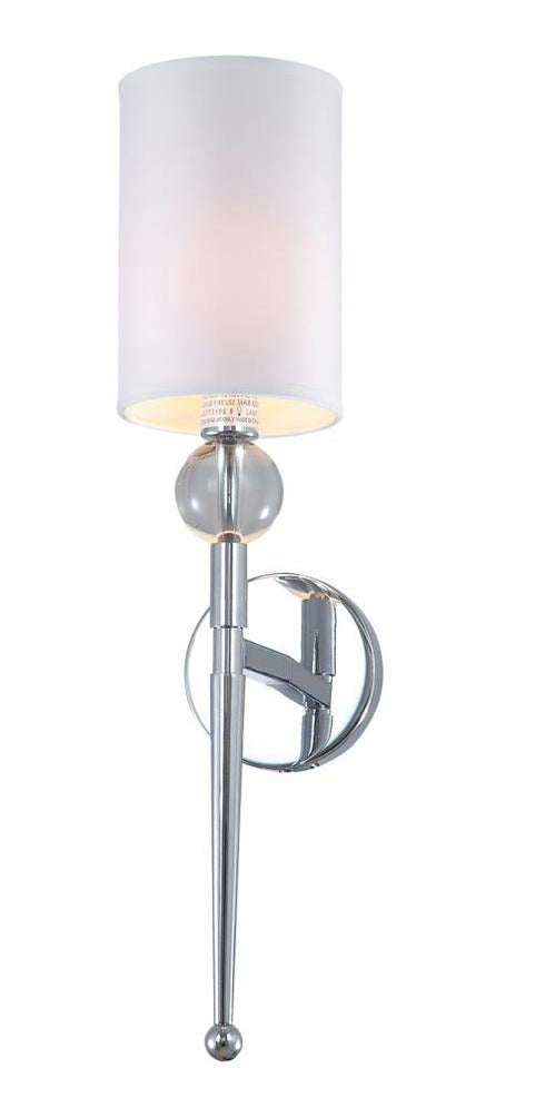 Matteo Lighting Fascio Series 1 Light Wall Sconce in Chrome Model: W45401CH