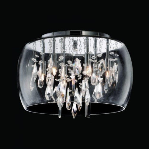 Matteo Lighting Flush Mount in Chrome Model: M31003