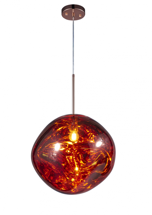 Matteo Lighting Galactic 1 Light Pendant in Copper Model: C76803CP
