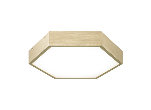 Matteo Lighting Hexol 1 Light Flush Mounts in Gold Model: M12611OG
