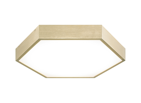 Matteo Lighting Hexol 1 Light Flush Mounts in Gold Model: M12614OG