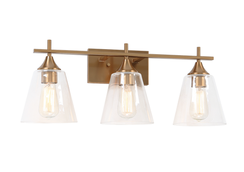 Matteo Lighting Hollis 3 Light Wall Sconce in Black Model: S09803BK
