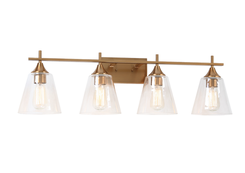 Matteo Lighting Hollis 4 Light Wall Sconce in Black Model: S09804BK