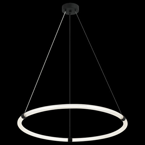 Matteo Lighting Inkara 1 Light Pendants in Black Model: C34832MB