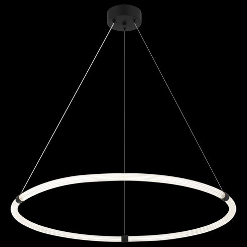 Matteo Lighting Inkara 1 Light Pendants in Black Model: C34840MB