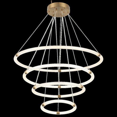 Matteo Lighting Inkara in Aged Gold Brass Pendant Model: C34899AG