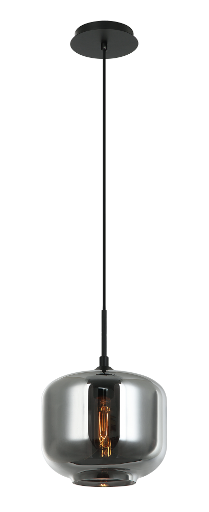Matteo Lighting Irresistible Organic Charm 1 Light Pendant in Gray Model: C41407SM