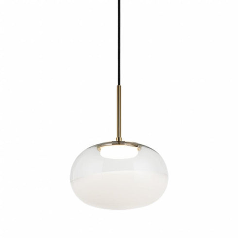 Matteo Lighting Jayce 1 Light Pendants in Combination Finishes Model: C60511AGWH