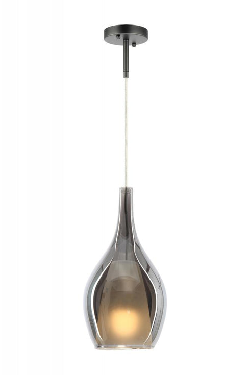 Matteo Lighting Jericho 1 Light Pendant in Black Model: C37521MBSM