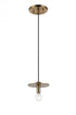 Matteo Lighting Kasa 1 Light Pendant in Combination Finishes Model: C54901AG