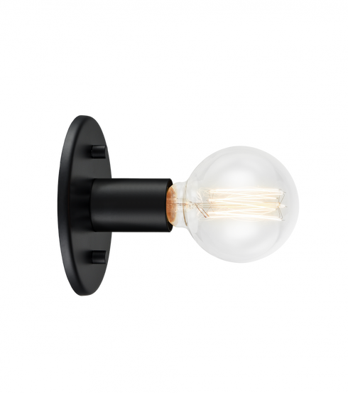 Matteo Lighting Kasa 1 Light Wall Sconce in Black Model: W54911BK