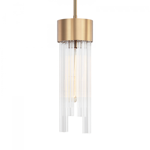 Matteo Lighting Kellan 1 Light Pendant in Black Model: C66901MB
