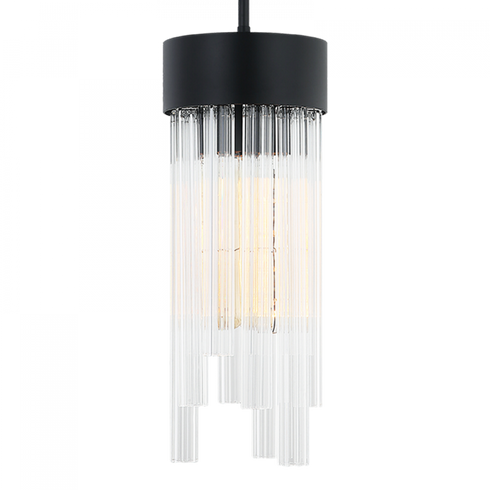 Matteo Lighting Kellan 3 Light Pendant in Black Model: C66903MB