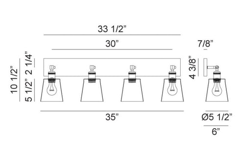 Matteo Lighting Kinsley in Chrome Wall Sconce Model: S08204CH