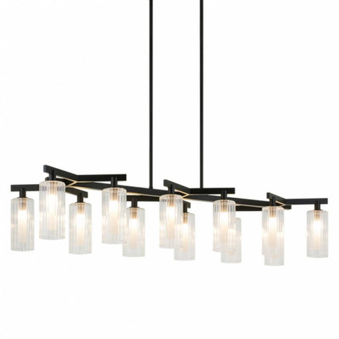 Matteo Lighting Kristof 12 Light Chandelier in Combination Finishes Model: C60812AG