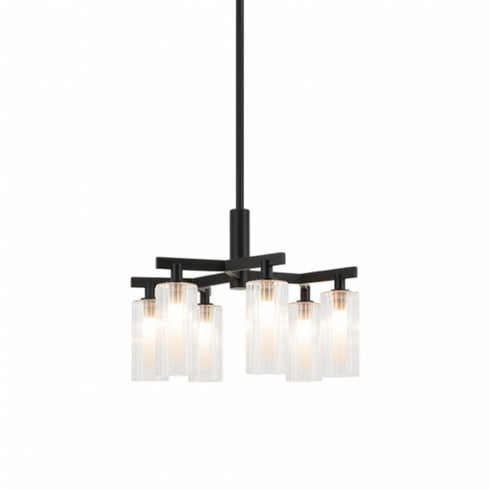 Matteo Lighting Kristof 6 Light Chandelier in Combination Finishes Model: C60806AG
