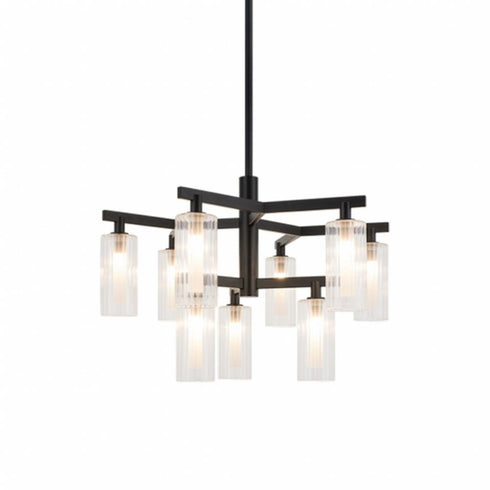 Matteo Lighting Kristof 9 Light Chandelier in Combination Finishes Model: C60809AG
