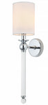 Matteo Lighting La Barra 1 Light Wall Sconce in Chrome Model: S00403CH