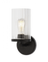 Matteo Lighting Liberty 1 Light Wall Sconce in Black Model: S06101BK