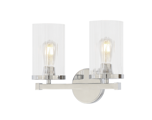 Matteo Lighting Liberty 2 Light Wall Sconce in Black Model: S06102BK