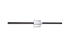 Matteo Lighting Lineare 2 Light Wall Sconce in Combination Finishes Model: W64736MBCH