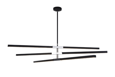 Matteo Lighting Lineare 6 Light Pendant in Combination Finishes Model: C64769MBCH