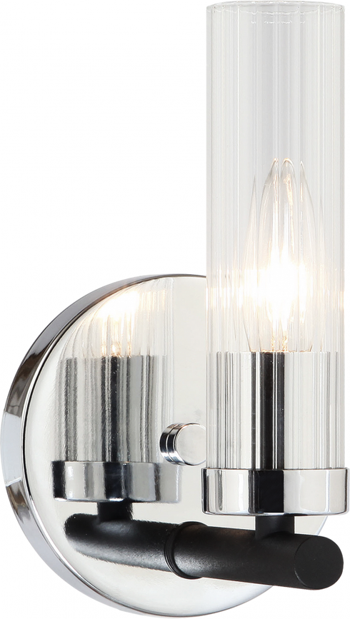 Matteo Lighting Luminoso 1 Light Wall Sconce in Chrome Model: W74201CH
