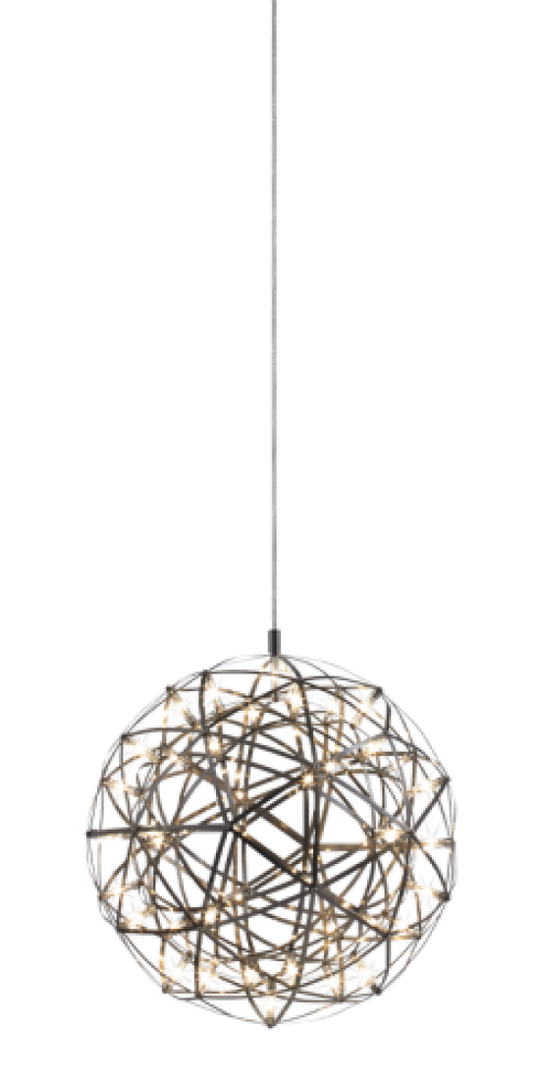 Matteo Lighting Manhattan 42 Light Chandelier in Black Model: C48601PB