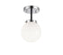 Matteo Lighting Maru in Chrome Ceiling Mount Model: X72301CHCL