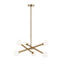 Matteo Lighting Matchstix in Aged Gold Brass Pendant Model: C64606AGCL
