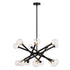 Matteo Lighting Matchstix in Aged Gold Brass Pendant Model: C64614AGCL