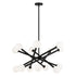 Matteo Lighting Matchstix in Aged Gold Brass Pendant Model: C64614AGCL