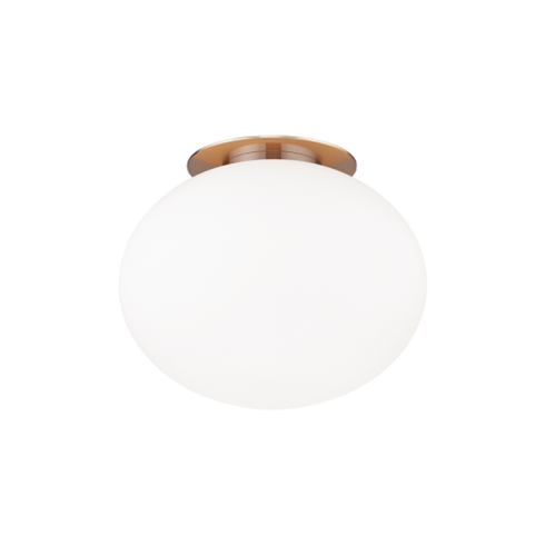 Matteo Lighting Mayu 1 Light Flush Mounts in Combination Finishes Model: X12111AGOP