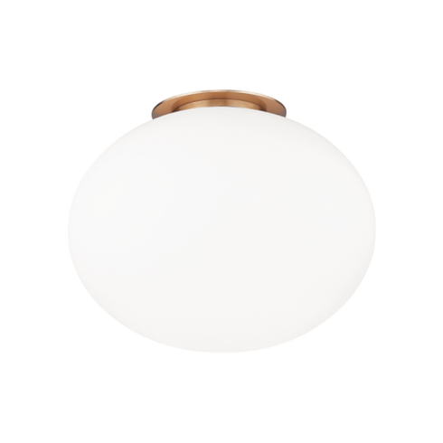 Matteo Lighting Mayu 1 Light Flush Mounts in Combination Finishes Model: X12121AGOP