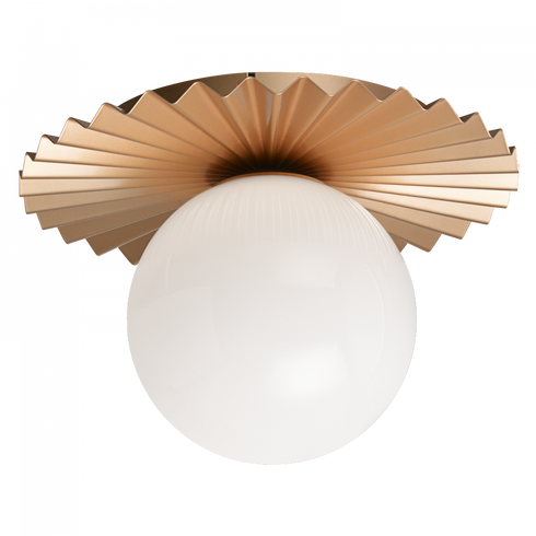 Matteo Lighting Modern Ruff 1 Light Flush Mounts in Gold Model: X83111MGOP